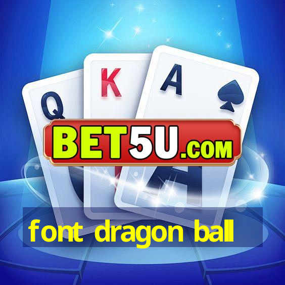 font dragon ball